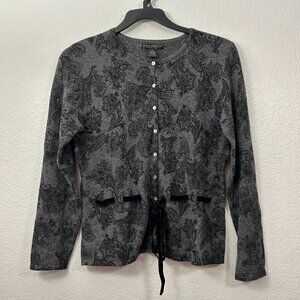 Sarah Spencer Petite Lambswool Angora Peplum Cardigan